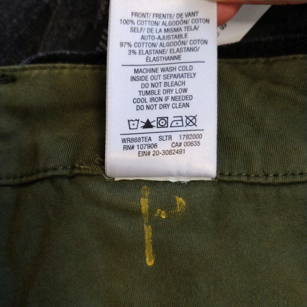 NWT Hudson Green/Black Asymmetric Layered Crossover Denim Wrap Skirt 27 - Picture 12 of 12